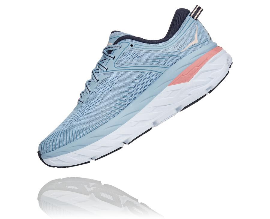 Tenis Hoka One One Feminino Azuis - Bondi 7 - 496-NRLWIH